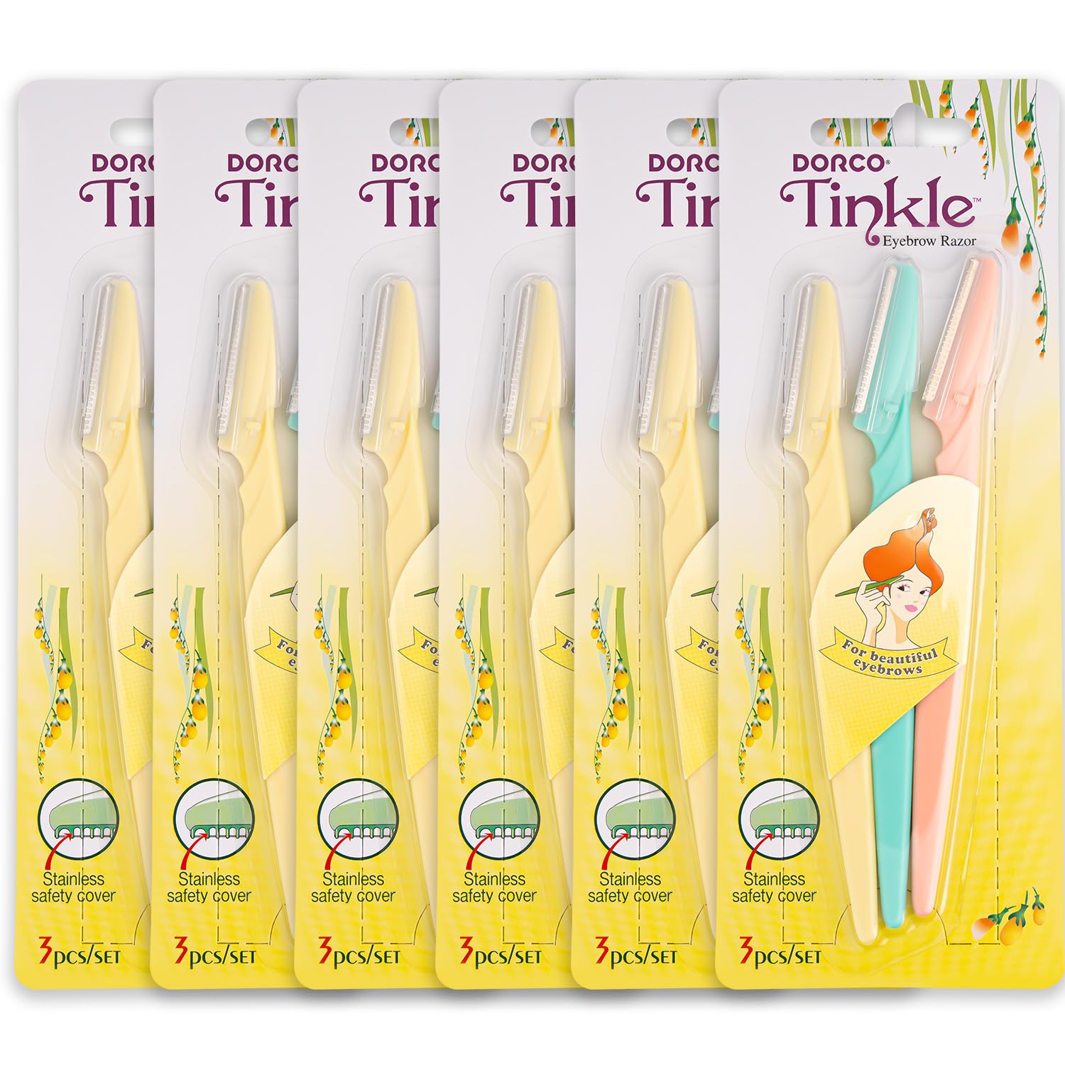 Amazon.com: Tinkle Dermaplaning Tool 18ct, Dermaplane Razor for